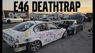 DRIFTING A DISGUSTING E46 MISSILE CAR AT APPLE VALLEY SPEEDWAY