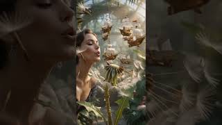 Giant dandelion with flying ships #entertainment #asmr #fyp #fun #fantasy