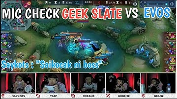 𝐒𝐀𝐘𝐊𝐎T𝐒: 𝐒𝐀𝐈𝐊𝐎𝐂𝐀𝐊 𝐍𝐈 𝐁𝐎𝐒𝐒!!𝐌𝐈𝐂 𝐂𝐇𝐄𝐂𝐊 𝐆𝐄𝐄𝐊 𝐒𝐋𝐀𝐓𝐄 𝐕𝐒 𝐄𝐕𝐎𝐒 𝐋𝐄𝐆𝐄𝐍𝐃𝐒!!𝐏𝐋𝐀𝐘𝐎𝐅𝐅 𝐌𝐏𝐋 𝐈𝐃 𝐒𝐄𝐀𝐒𝐎𝐍 11