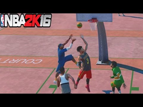 NBA 2K16 My Park Gameplay - SICK ALLEY OOP DUNKS!
