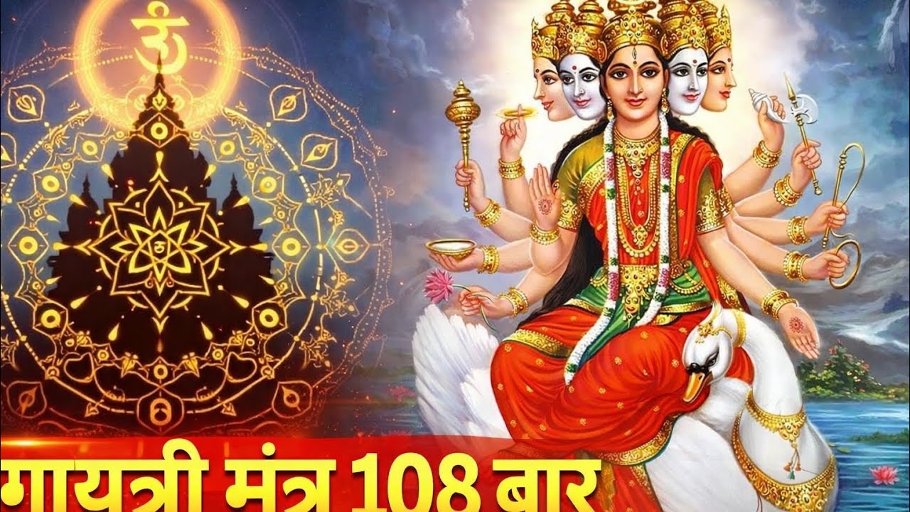 गायत्री मंत्र सुनते ही नकारात्मक ऊर्जा दूर | Gayatri Mantra 1008 बुद्धि तेज होगी #bhakti#meribhajan 