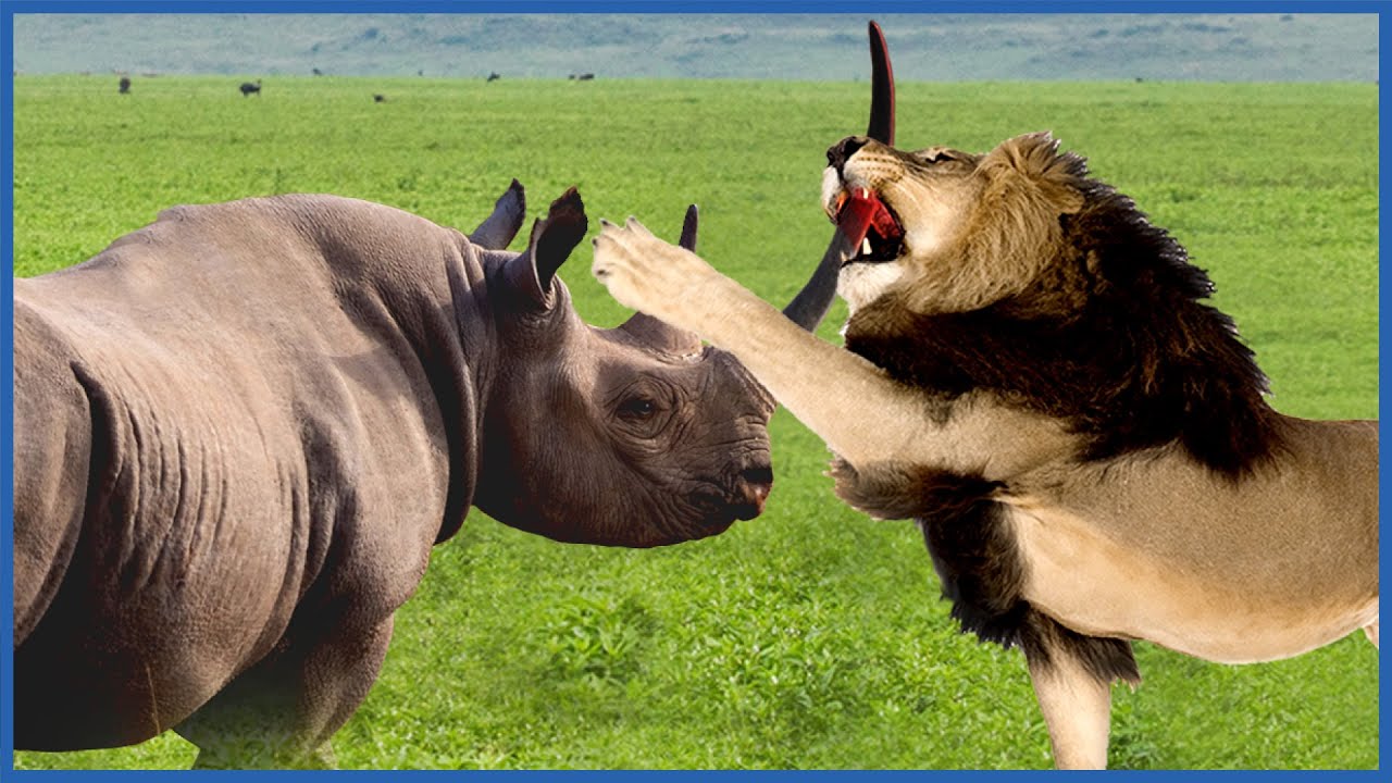 TOP 10 Animals WHO CAN KILL A LION EASILY Prey vs predator 3 Top 10