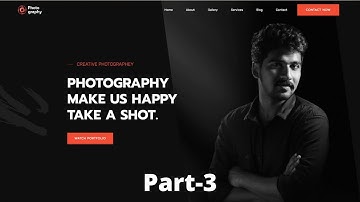 Responsive Personal Portfolio Website Step by Step Using HTML CSS and Javascript Part 3