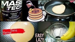 How to Make Easy Healthy Banana Oatmeal Pancakes + MASS TECH 
