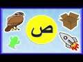 تعليم كتابة حرف الصاد (ص) ونطقه للأطفال مع 4 كلمات تبدأ بحرف الصاد