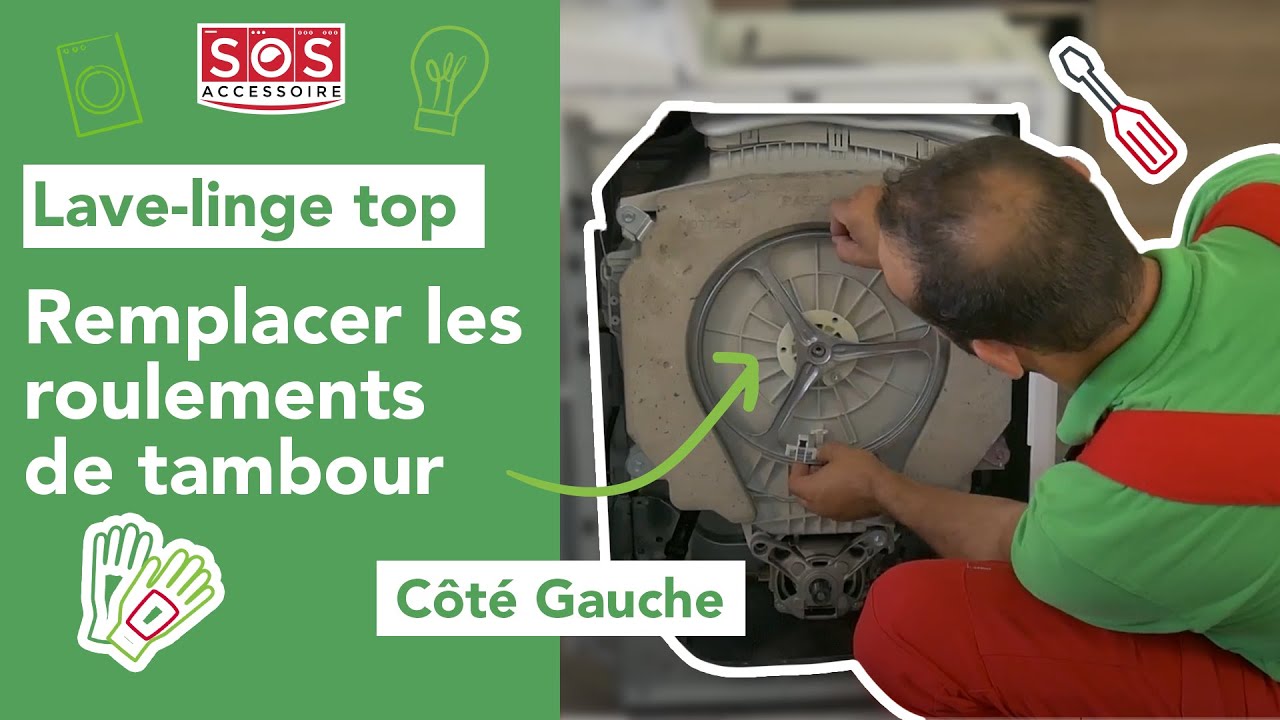 Comment remplacer les roulements de tambour de sa machine à laver ? - suite  - YouTube
