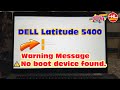 How to fix Warning Message No Boot Device Found Dell Latitude 5400 | Vi Tính Huỳnh Lâm