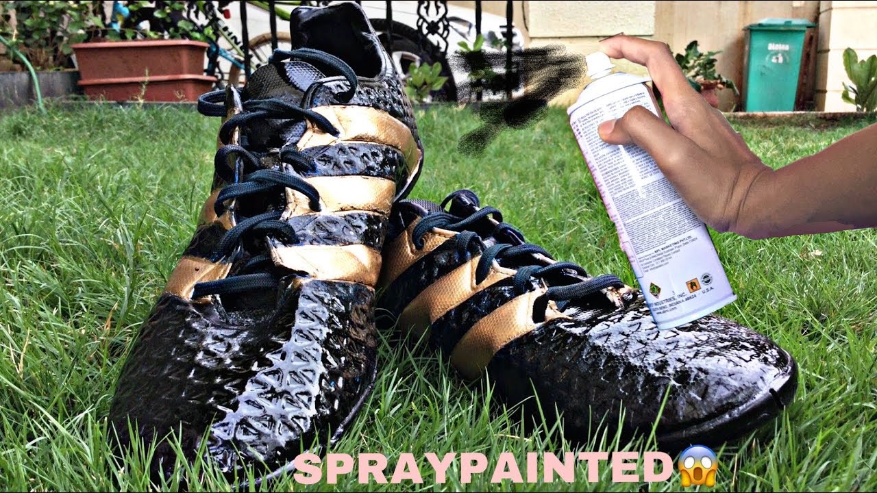 Spray painted my football boots Adidas Ace 16.4 YouTube