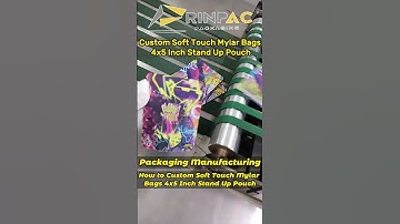 How to Custom Soft Touch Mylar Bags 4x5 Inch Stand Up Pouch | More Details Visit https://rinpac.com/