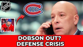 URGENT! NOAH DOBSON INJURY COULD COST THE CANADIENS THE PLAYOFFS! WATCH! CANADIENS NEWS