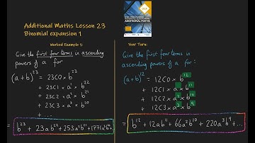 23. Binomial Expansion 1. Additional Maths OCR FSMQ