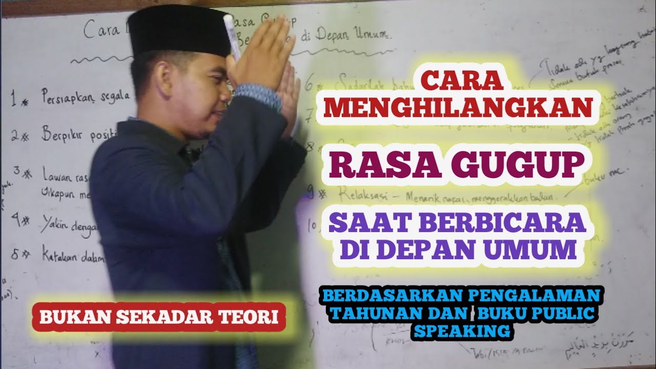 Cara Menghilangkan Rasa Gugup Saat Berbicara di Depan Umum