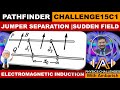 Magnetic Fields and Conducting Jumpers: Analyzing Motion and Separation