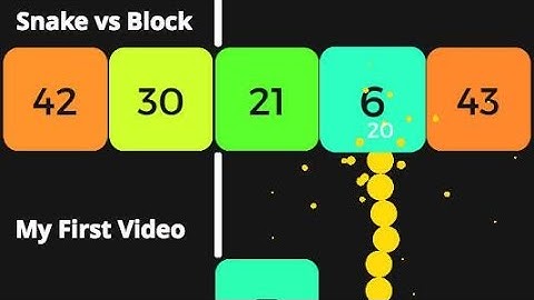 Snake vs Block | My First Video