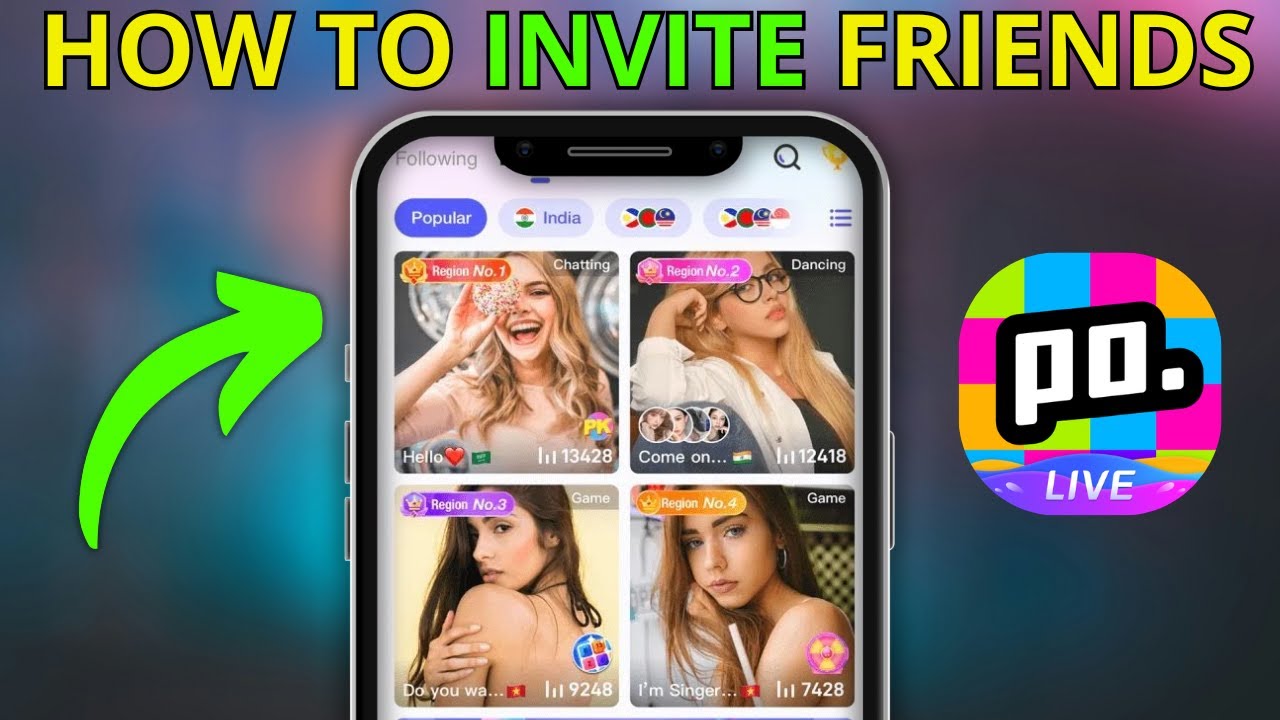 How To INVITE FRIENDS In Poppo Live (EASY TUTORIAL) 2025