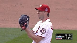 Nym Scherzer Fans Eight In Nationals Debut