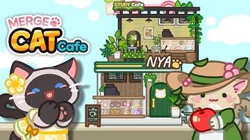 Merge Meow Cafe : Coffee cat Gameplay Android Mobile