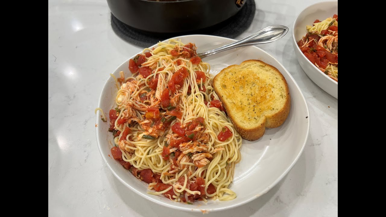 Basil Chicken over Angel Hair Pasta YouTube