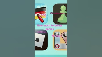How many likes to delete the  games #shorts