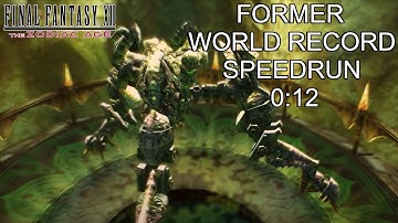 FF XII: TZA Omega Mark XII Speedrun 0:12 [FORMER WORLD RECORD]