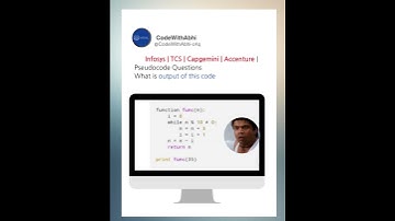 Top Pseudocode question asked in #Vartusa| TCS |#Infosys|#Accenture #pseudocode #learning #2025