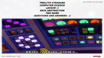 12 COMPUTER SCIENCE ENGLISH MEDIUM TWO MARK QUESTION AND ANSWERS -2 VIDEO Chapter 3 SCOPING.