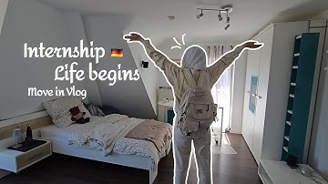 Internship move-In Vlog in Germany 🇩🇪 | Life of a Mechatronics Engineering Student 📦🔩