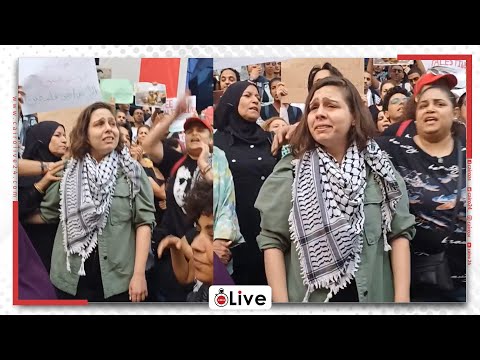 أوعى يامصري تخون أفكارك فلسطينية تشعل المظاهرات أمام نقابة الصحفيين