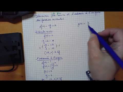 Fonctions : Calcul des racines/zéros et de l'ordonnée à l'origine