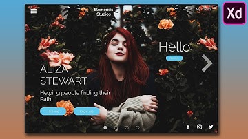 How to design Modern Portfolio - Design Modern Portfolio in Adobe XD