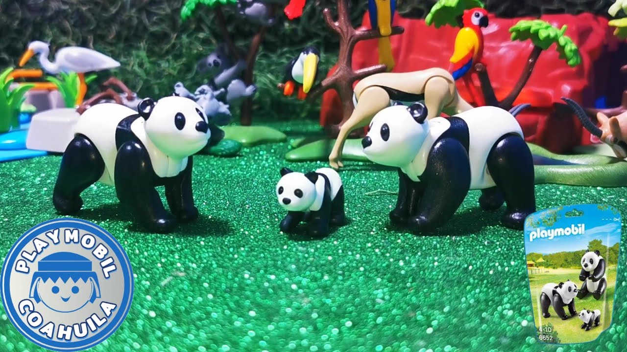 PLAYMOBIL 6652 2 Pandas Mit Baby - Tierfiguren Für Kinder Ab 4 Jahren