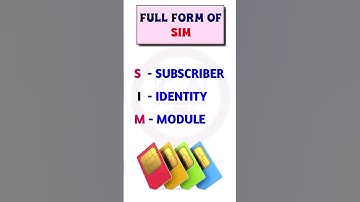 SIM | Full Form Of SIM | SIM Card Full Form #shorts #computer #tipsandtricks