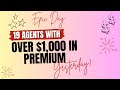 19 Agents Crush Over $1,000+ in Premiums Yesterday | How Final Expense Direct Helps Agents Succeed