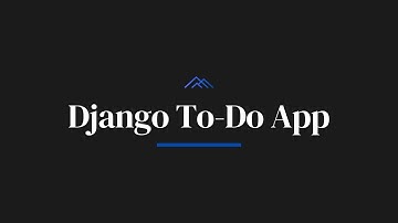 Simple Django ToDo App Project | Byte Builders