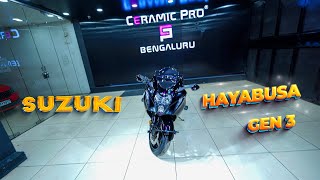 Ceramic Pro 9H & PPF 220 microns 80000 Rs for Suzuki Hayabusa Gen 3 2024 @CeramicProGlobal