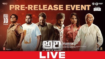 ARI (My Name is Nobody) Movie Pre-Release Event LIVE | Jayashankarr | Anasuya Bharadwaj