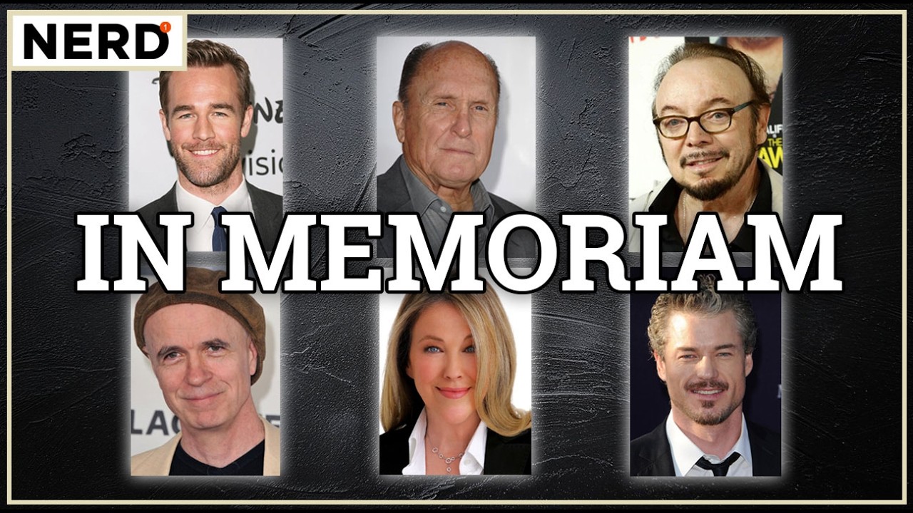 In Memoriam text with images of celebrities that have died in early 2026