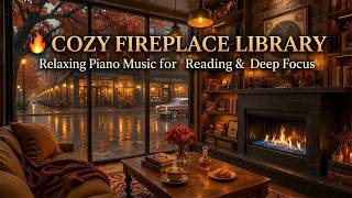 🔥 Cozy Fireplace Library: Relaxing Piano Music for Reading & Deep Focus screenshot 5