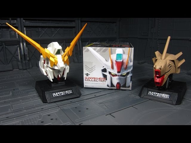 Gundam Head Collection - Unicorn & Azieru - YouTube