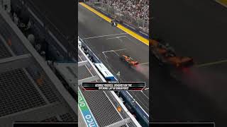 George Russell crashes from the lead on the opening lap of the F1 Singapore Sprint Race!