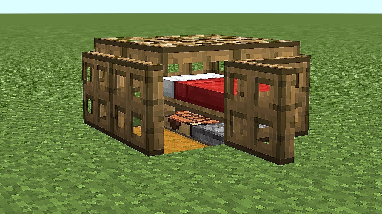 how to make the smallest house in minecraft