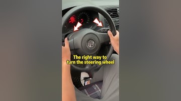 The right way to turn the steering wheel！#car