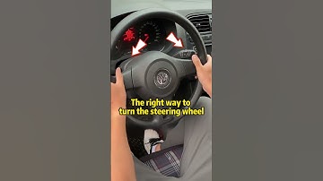 The right way to turn the steering wheel！#car