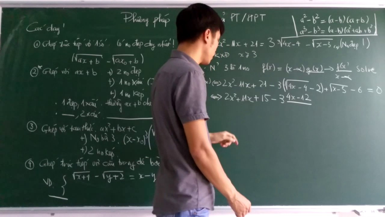 Phương pháp liên hợp giải PT, HPT (Phần 1)