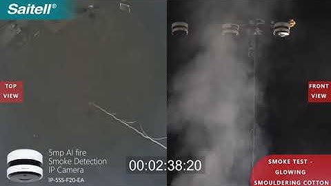 IP 5SS F20 EA Video Smoke Sensing Camera Smoke Detection Test and Flame Detection Test