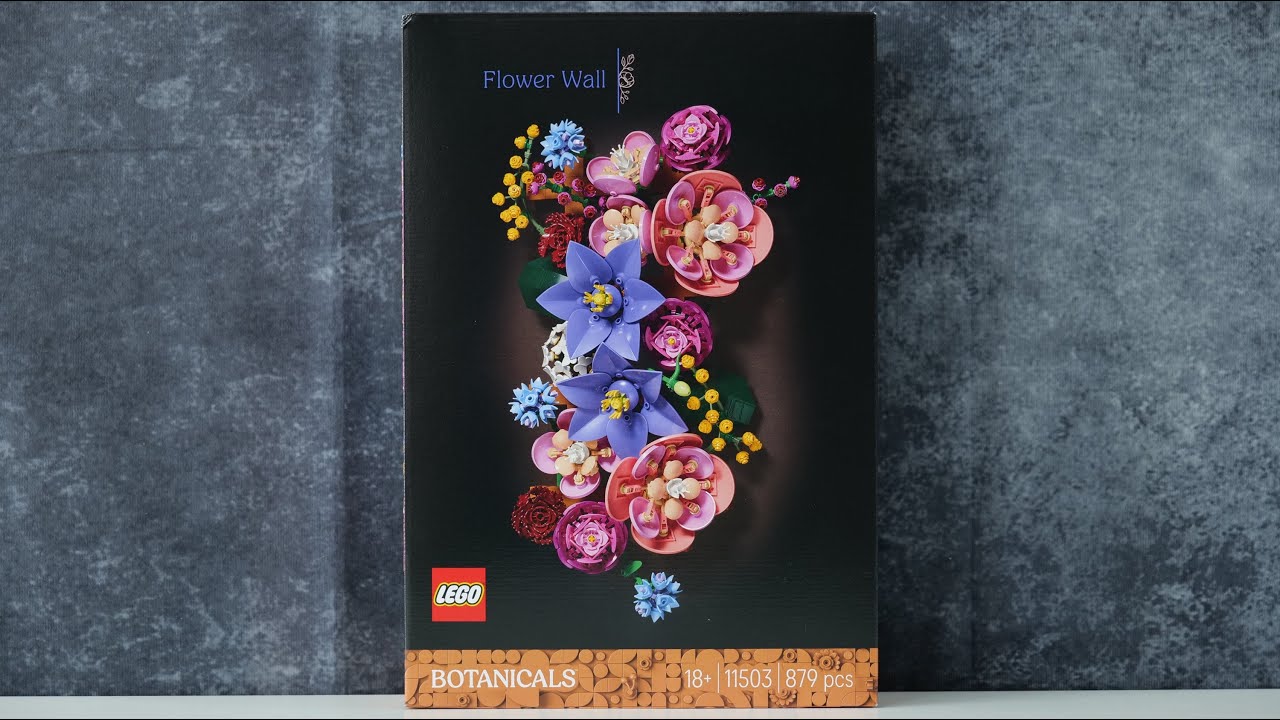 LEGO Botanicals 11503 Flower Wall - LEGO Speed Build Review - YouTube