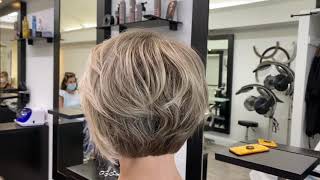 Bob HairCut. Short Hair Style Aria Hair Salon New York By Hakan #shortbobhaircut #bobhaircut