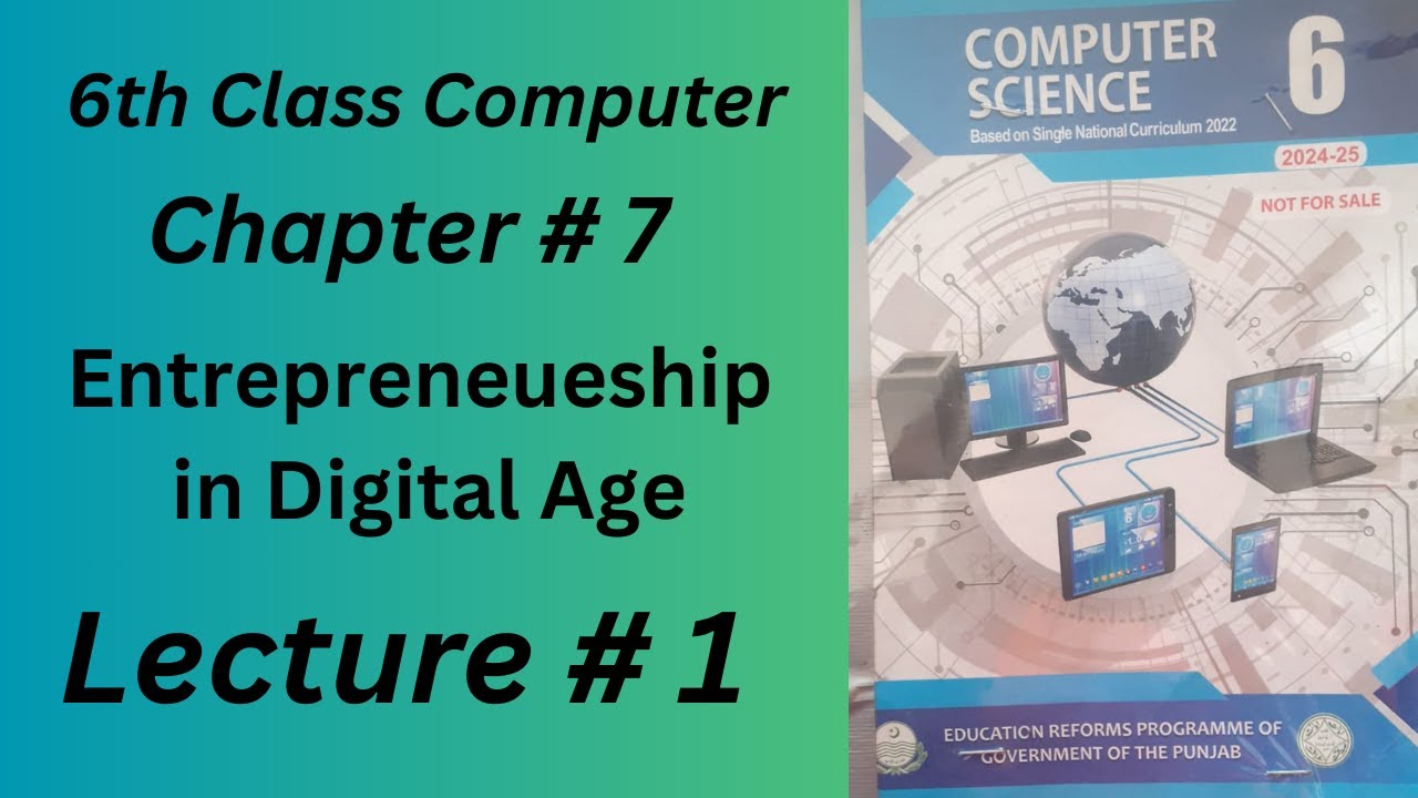 Computer 6th Class Unit 7 Lecture number 1 II Entrepreneurship in ...