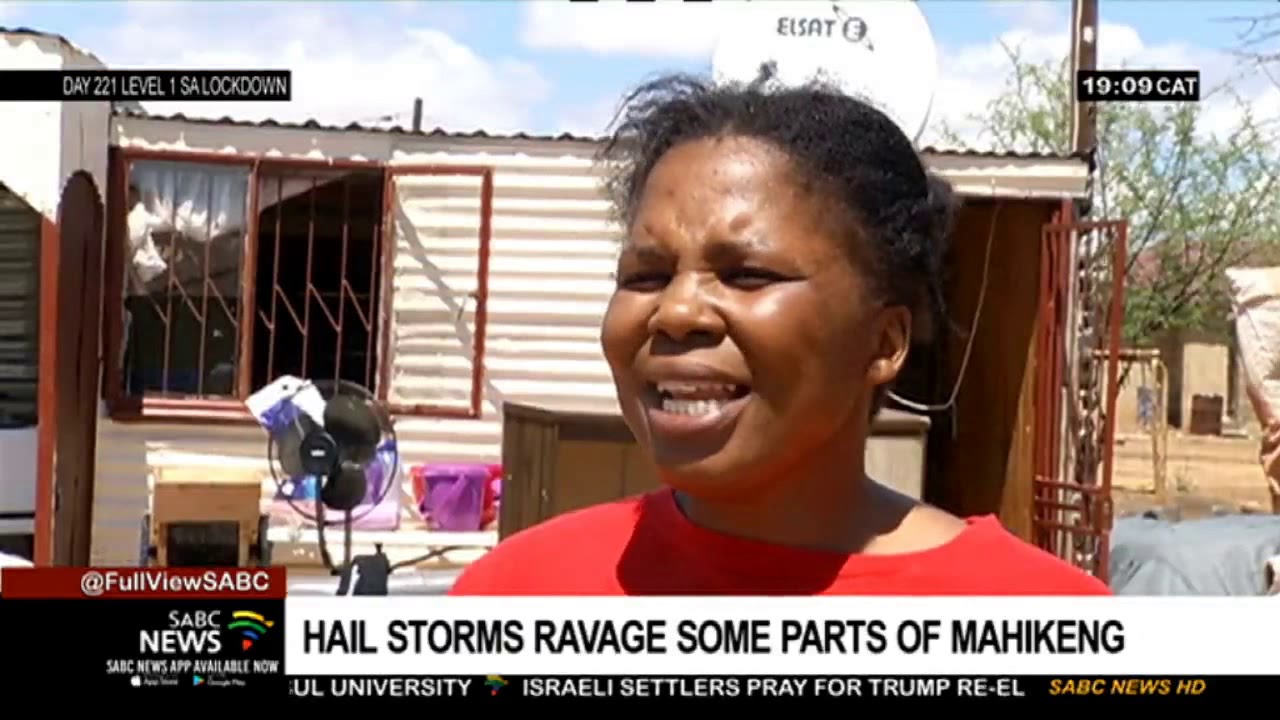 Hail storms ravage some parts of Mahikeng