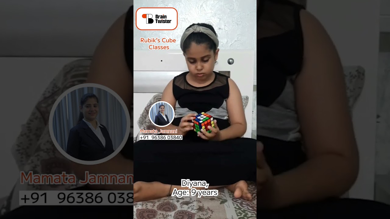 Rubik’s Cube Champion – (Diyana - Age 9) 